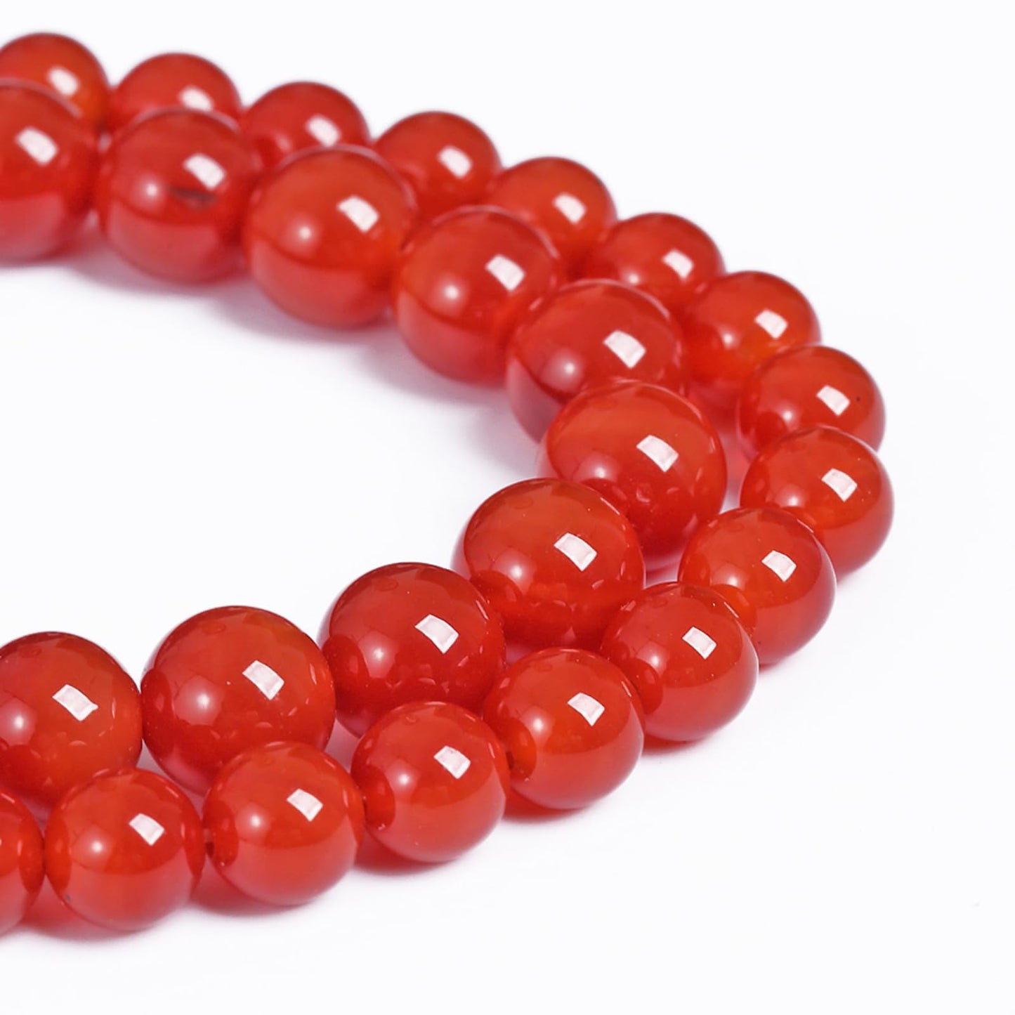 4MM 86PCS Natural Stone Red Agate Loose Beads for Jewelry Making DIY Bracelet Semi Precious 1 Strand