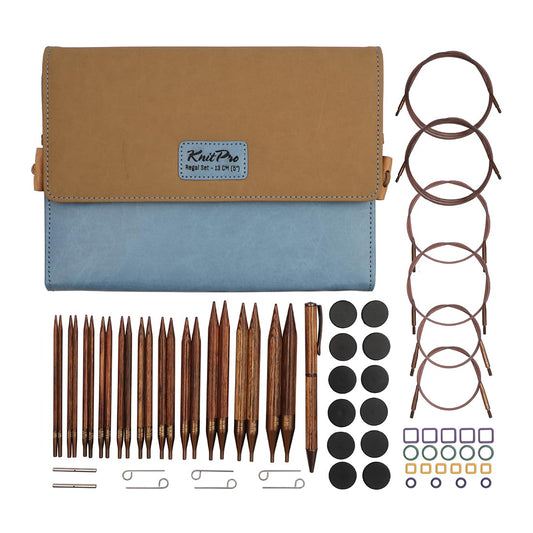 KnitPro Ginger Regal Interchangeable Needle Set 5" (13cm) | 11 US Sizes (4 to 17)