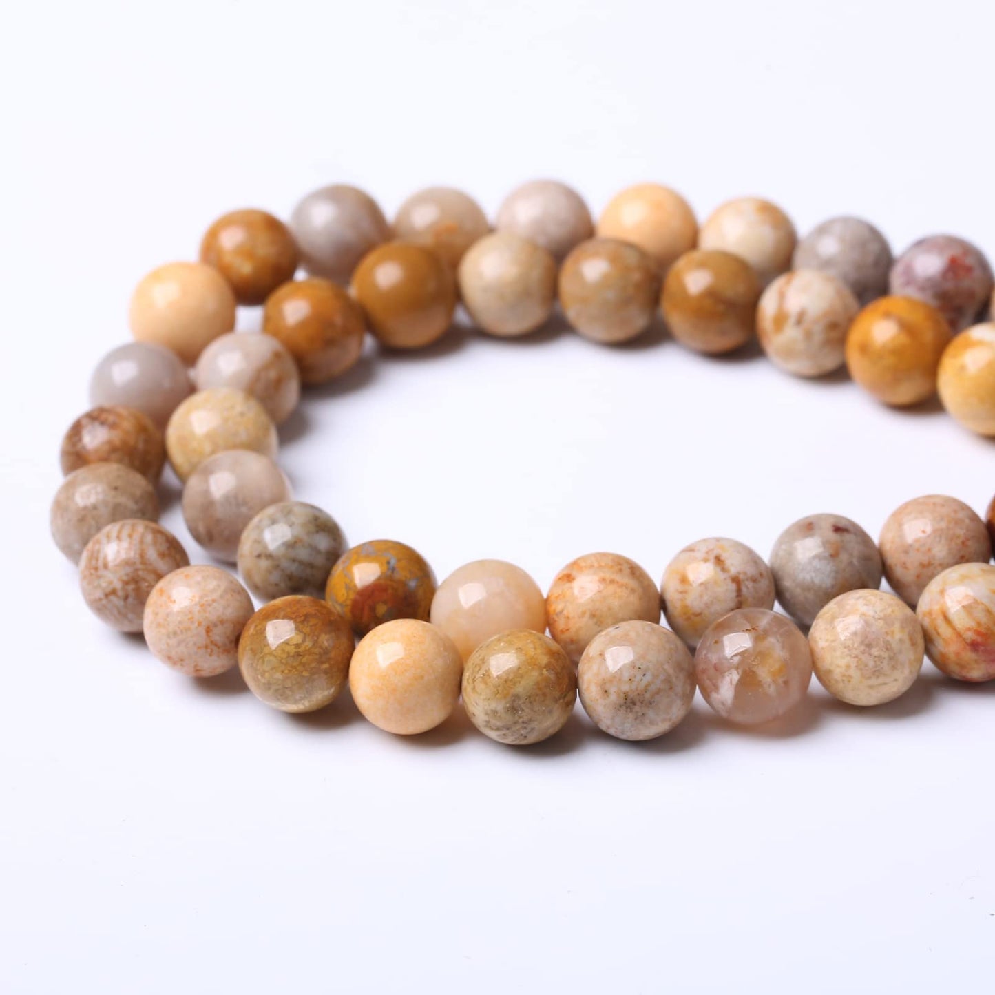 90PCS 4MM Coral Jade Stone Beads Natural Gemstone Bead Crystal Healing Energy Jewelry Making DIY 19 inches