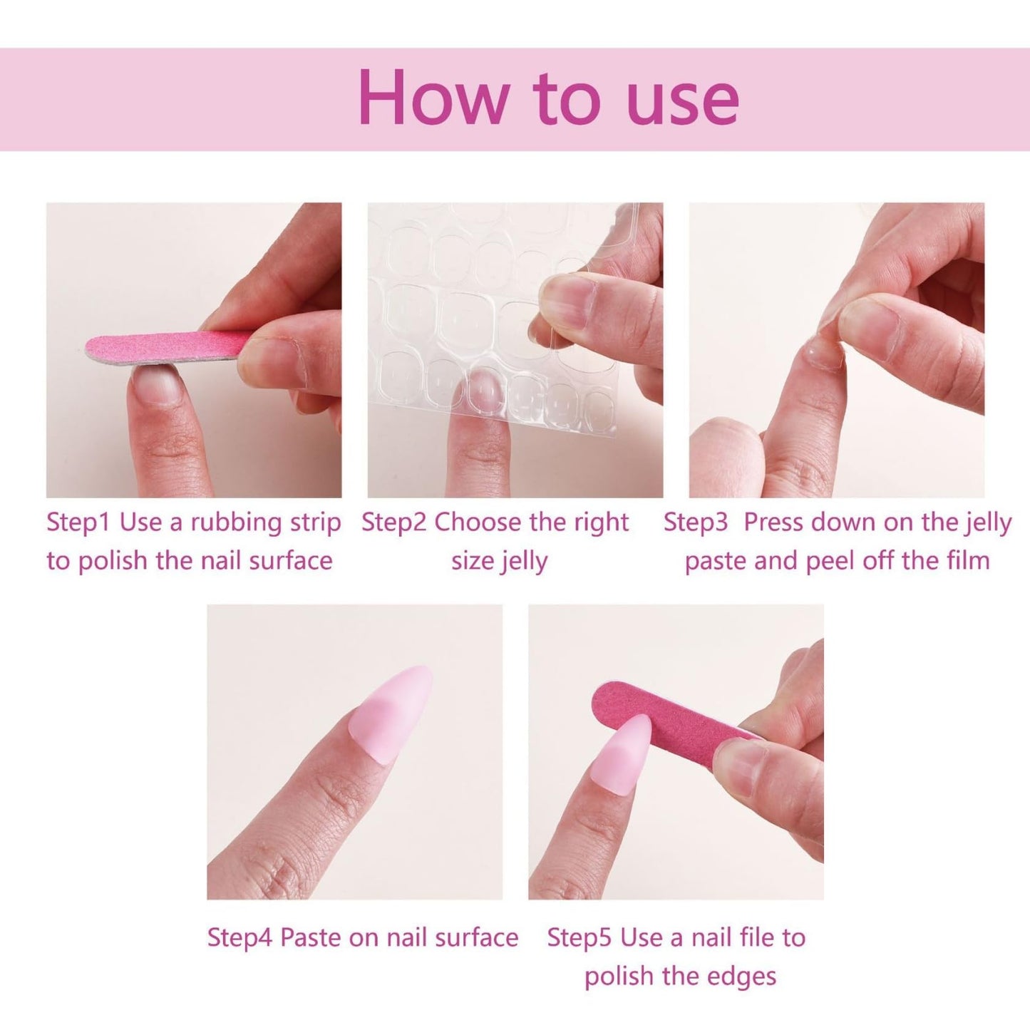 Medium Almond Press on Nails for Women,Cherry & Gingham Check Fake Nails Artificial Stick on Nails