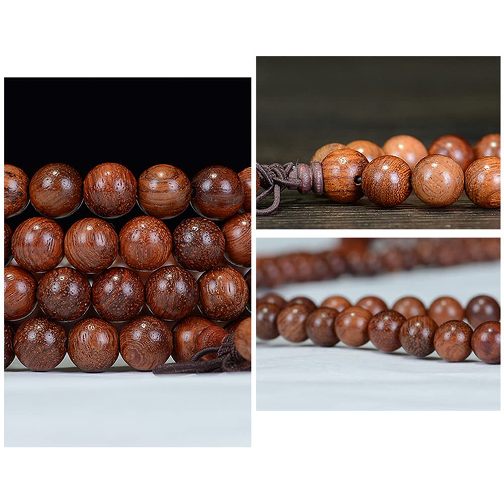 CarpenterC 500pcs 10mm Gorgeous Natural Round Polished Rosewood Loose Beads for Jewelry Making DIY Handmade Crafts