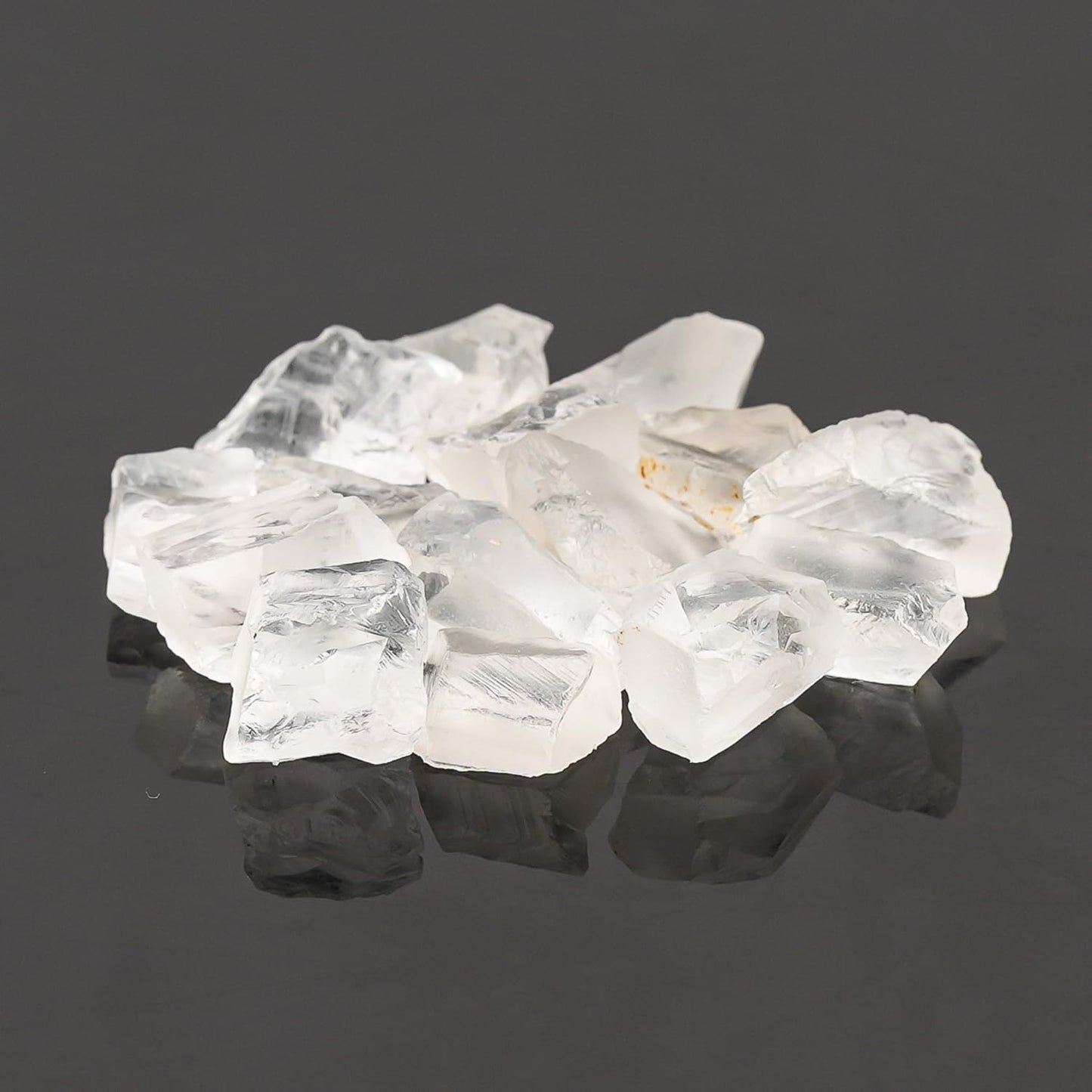 ColouredRocks 100 carats White Amethyst Crystals, Raw Stones, Rough Gemstones, Jewelry Making Supply, Cabbing, Polishing, Cutting, DIY, Crafts (12-15pcs) (10-15mm)