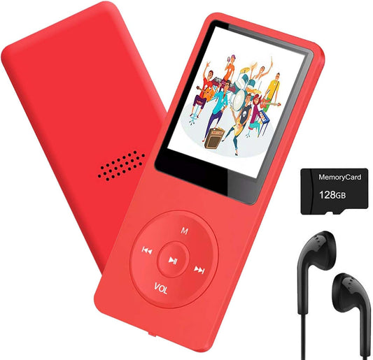arungo MP3 128GB 5.2 1.8 inch Player with Bluetooth Portable HiFi Lossless Sound Mini Music Player Voice Recorder