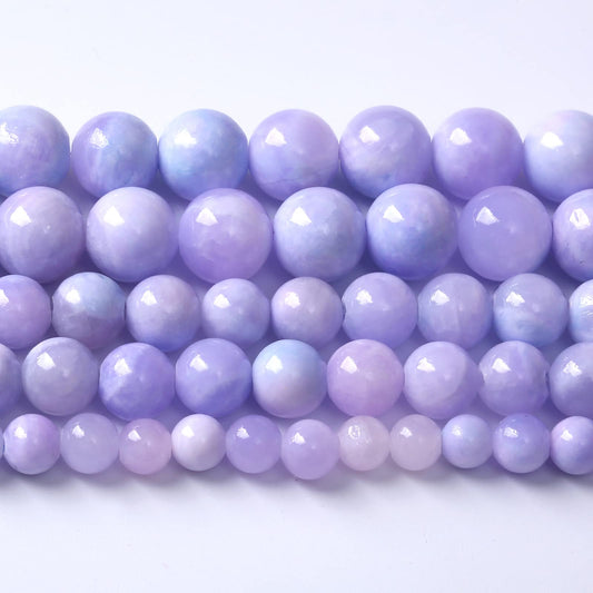 10MM 38PCS Galaxy Purple Jade Stone Loose Beads for Jewelry Making DIY Bracelet
