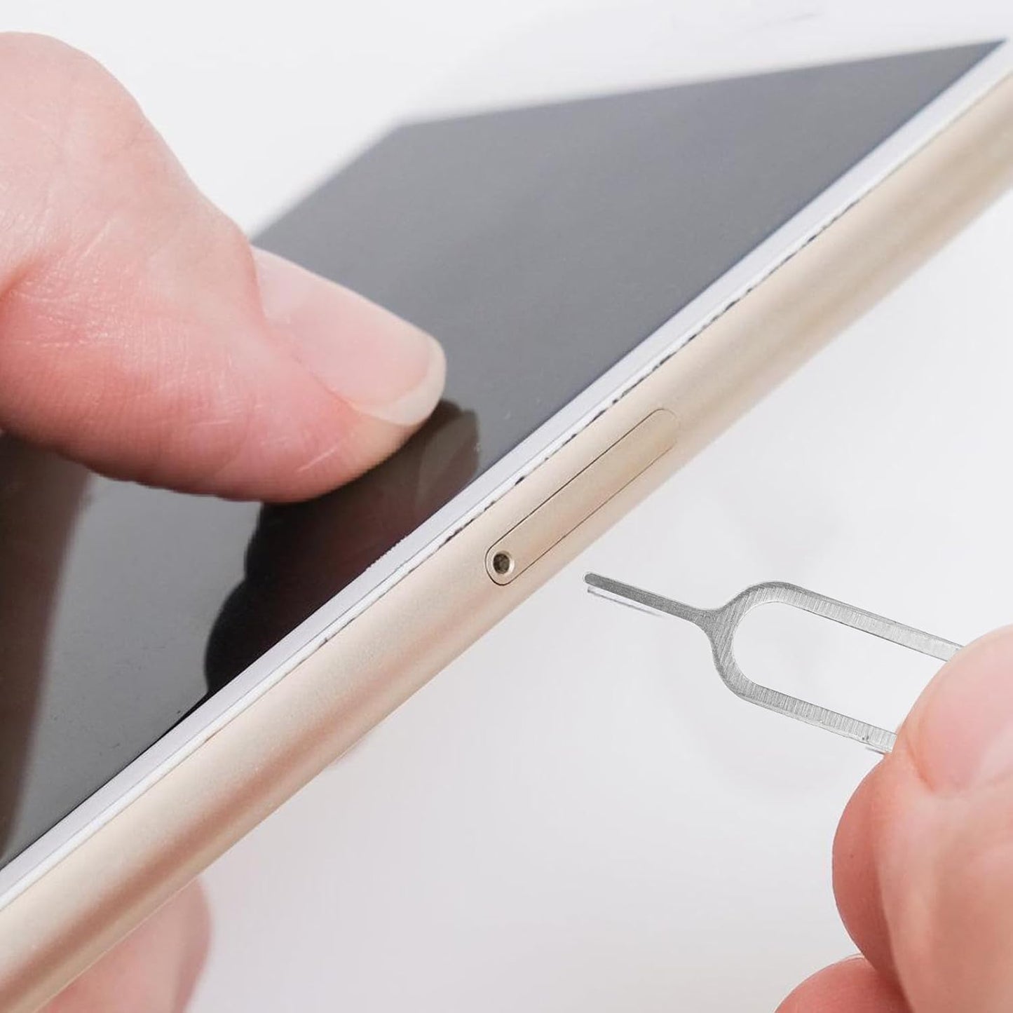 CTIRCHIU 500pcs Sim Card Removal Needles Eject Tool Phone Sim Tray Pin Extractor for Smartphones and Tablets Silver