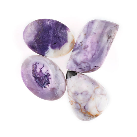 ColouredRocks (4pcs. A++ TIFFINY OPAL, Mix Shape, Natural Cabochon Crystals, Loose Gemstone, Wholesale Polished Supply, Jewelry Making, DIY Craft, Gem Collection (20-25mm free size)