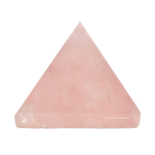 Amazing Gemstone Rose Quartz Pyramid Crystal Healing Stones - 1" Great Pyramid Figurine of Natural Stone Pyramid for Meditation, Reiki, Chakra Balancing and Crystal Pyramids Grid