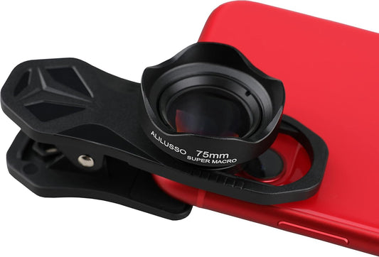 ALILUSSO 75mm 16 15 14 13 Macro Lens for iPhone Pro Max Samsung Moto TCL Android Phone,Detail Camera Lens