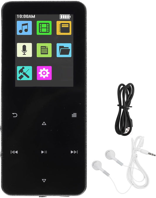 ASHATA MP3 1.8 Inch MP3 8H MP3 (4GB) Player with TFT Touch Screen, Lossless Sound Player, HiFi Music Player Electronic