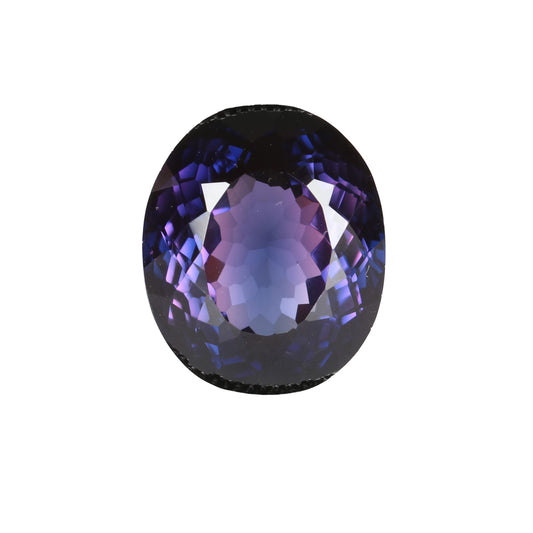 REAL-GEMS - Large Dark Blue Tanzanite 30. Carat Emerald Cut Gemstone For Ring & Pendant