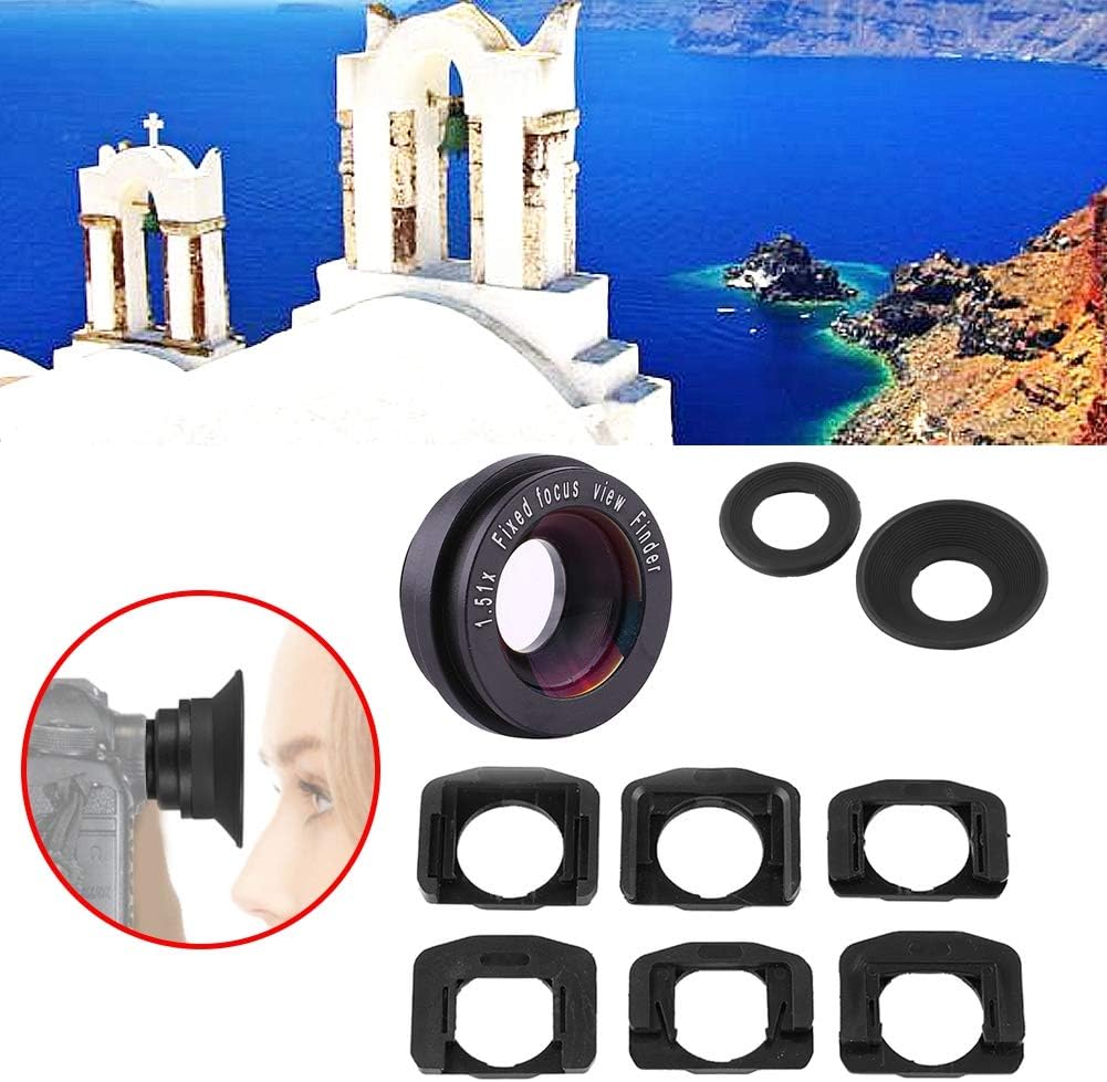 1.5X 1.51X Fixed Viewfinder Eyepiece Magnifier Eyecup for DSLR Camera Viewfinder Magnifier with Cover, Eyepatch