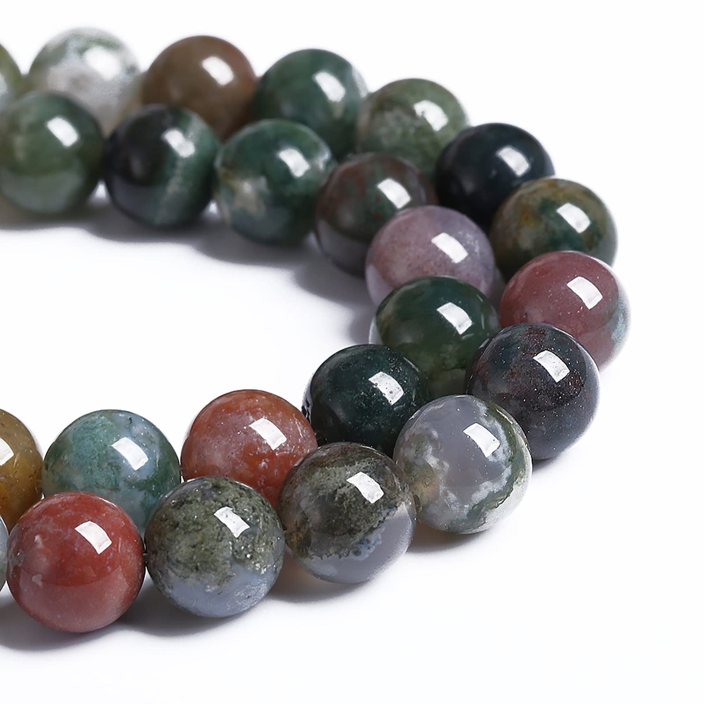 12MM 30PCS Natural Stone India Agate Loose Beads for Jewelry Making DIY Bracelet