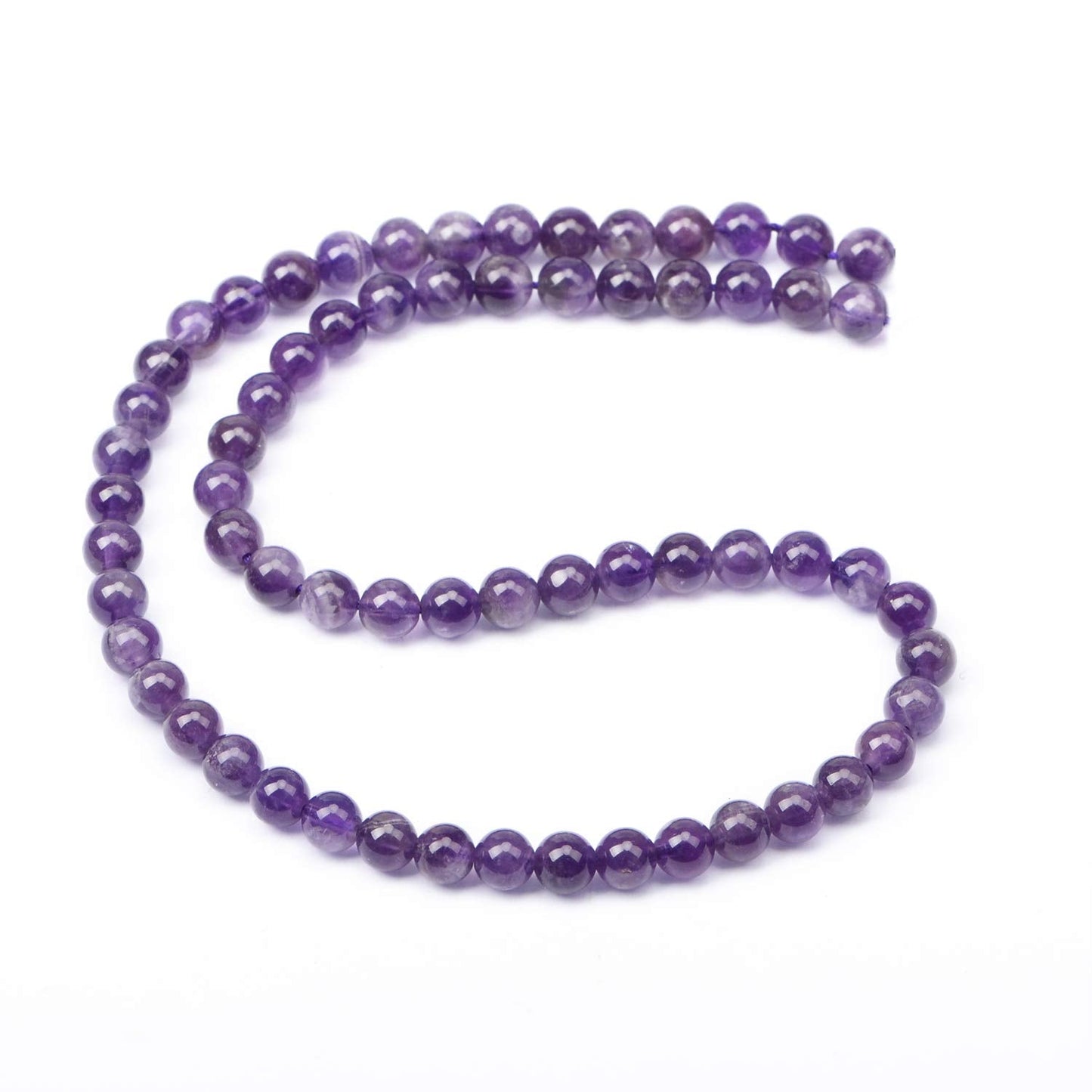 AD Beads Natural Gemstone Round Loose Beads 15" for Bracelet Necklace Earrings Jwelery Making Crafts DIY (4mm, Purple Amethyst)
