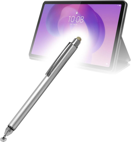 BoxWave (11.0 Stylus Pen Compatible with Lenovo Idea Tab in) - DualTip Capacitive Stylus, Fiber Tip Disc Tip Capacitive