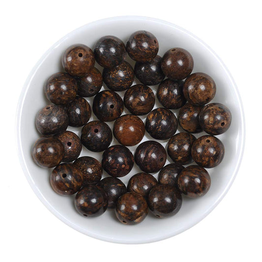 10mm Natural Bronzite Gemstone Round Loose Beads Crystal Stone Bracelet Necklace Accessories Crafts for Jewelry Making DIY,1 Strand 15"