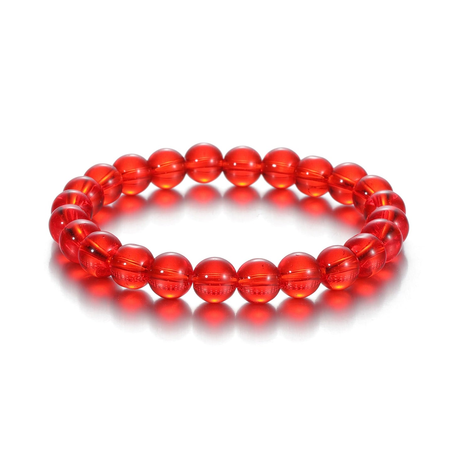 Udolfly Womens Crystal Beaded Bracelets for Women Men Protective Energy Bracelet Natural Gemstone Bead Bracelet 8mm Carnelian