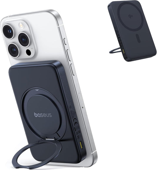 Baseus Qi2 15W 5000mAh Pack 17 16/15/14/13/12 PicoGo Magnetic Power Bank, Certified Ultra-Fast Wireless Portable