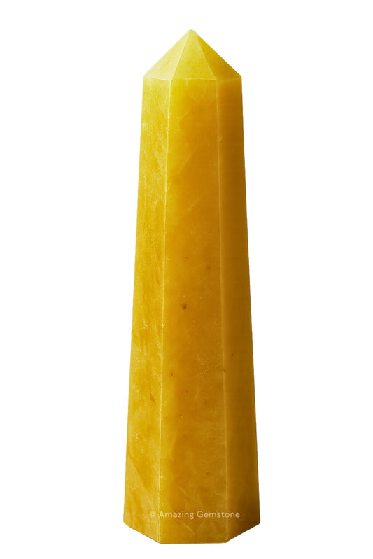 Amazing Gemstone Yellow Aventurine Crystal Towers - Natural Healing Crystal Point Obelisk for Reiki Healing and Crystal Grid (2" to 3" Inch)