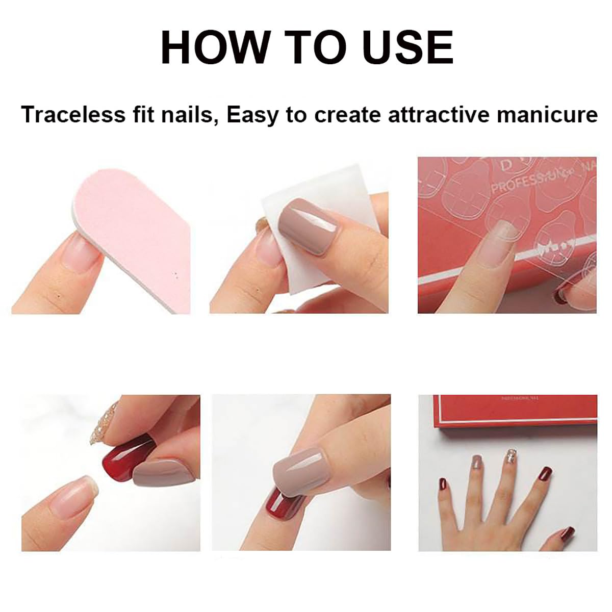 30Pcs Ombre Red Press on Nails Medium Almond Fake Nails 3D Star Rhinestones Glitter Handmade Design Y2K Gold Star Bead Full Cover Stick on Nails Chrome False Nails for Women Acrylic Nail Decorations
