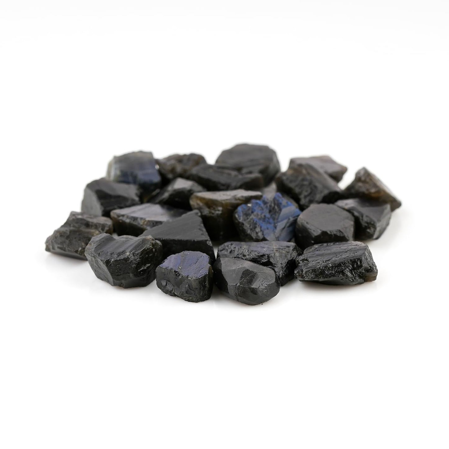 ColouredRocks 100 carats Labradorite Crystals, Raw Stones, Rough Gemstones, Jewelry Making Supply, Cabbing, Polishing, Cutting, DIY, Crafts (20-22pcs) (8-12mm)
