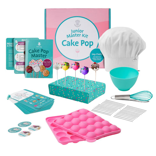 Tovla Jr. Ultimate Reusable Cake Pop-Making Kit for Kids – Fun DIY Baking Kit, STEM Activity for Ages 4+, Visual Learning Cake Pop Molds & Tools Set, Great Gift for Young Chefs