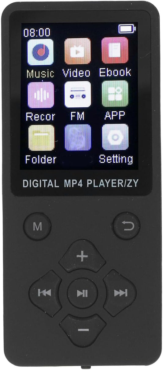 Yunseity 64GB MP3 5.0 MP3 MP4 1.8in Player, Bluetooth Portable HiFi Sound Quality Music Player, & Player with Color