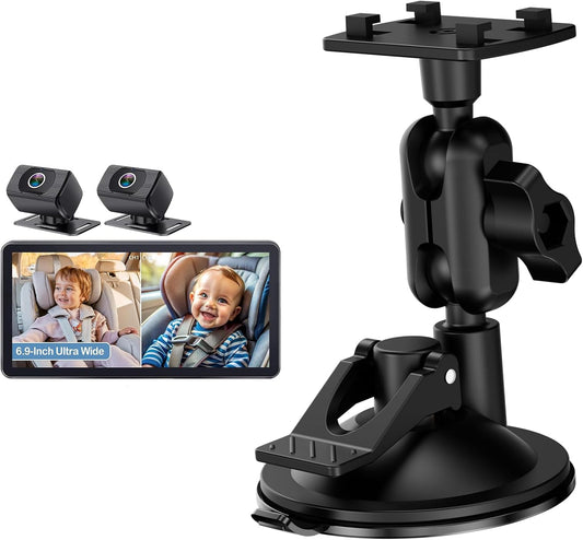 Yakry Y13 6.9 inch Y13 Windshield Suction Cup Mount Bracket for Display Monitor of Baby Car Camera Compatible