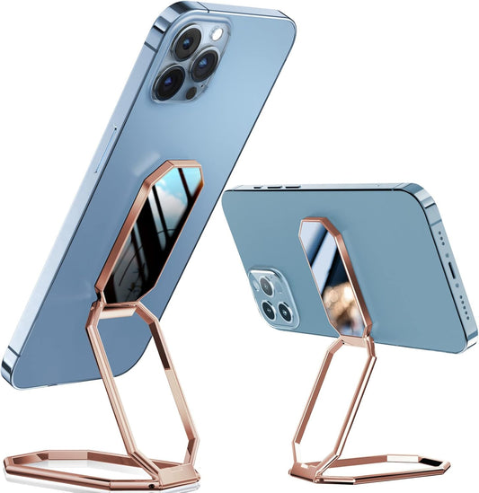 A-LuGei 360 & Phone Kickstand Ring Holder, Magnetic Cell Phone Grips, Phone Stand for Desk, Adhesive Phone Holder
