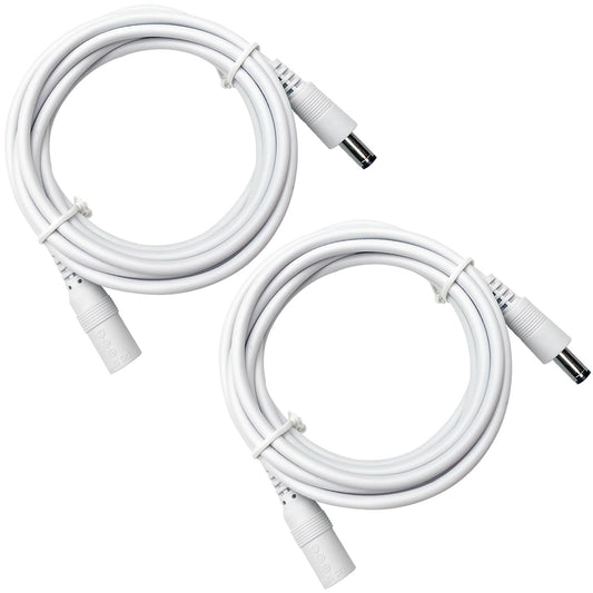 ANLINK 2 Pack 3ft 1M 12V 5.5mm 2.1mm DC Power Extension Cable, Premium Pure Copper DC Power Adapter Extension Cord x