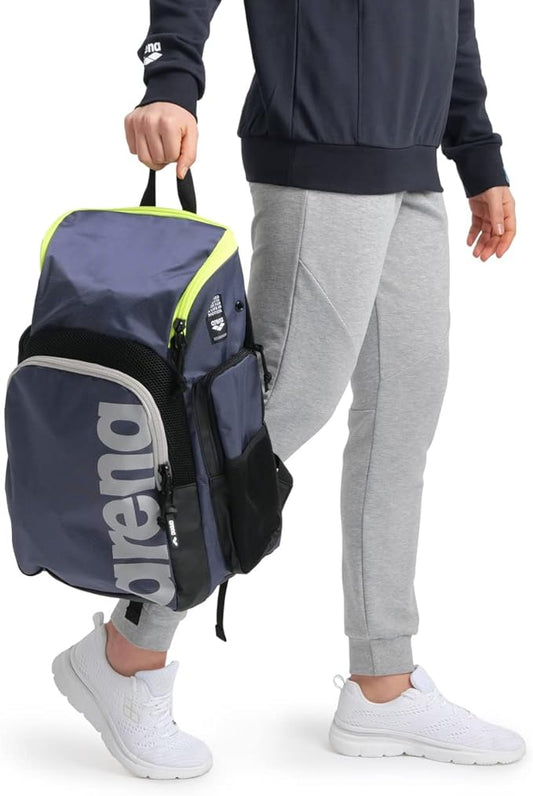 Arena Spiky III Backpack 35 Unisex Travel Gym Rucksack for Men and Women, Training Gear Equipment Bag for Swimmers, 35 Liters