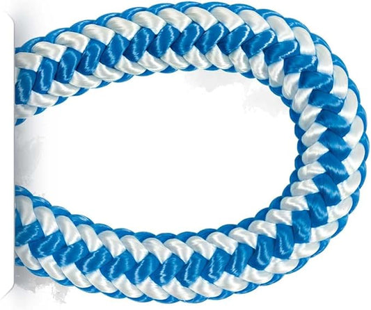 Pelican Rope 16-Strand 1/2 in (12.7 mm) Arborist-16™ Rope - 7000 lbs MBS - Static Climbing Rope - Rescue Operations - High Visibility - 200 ft - Sewn Eye - Blue/White - Made in The USA