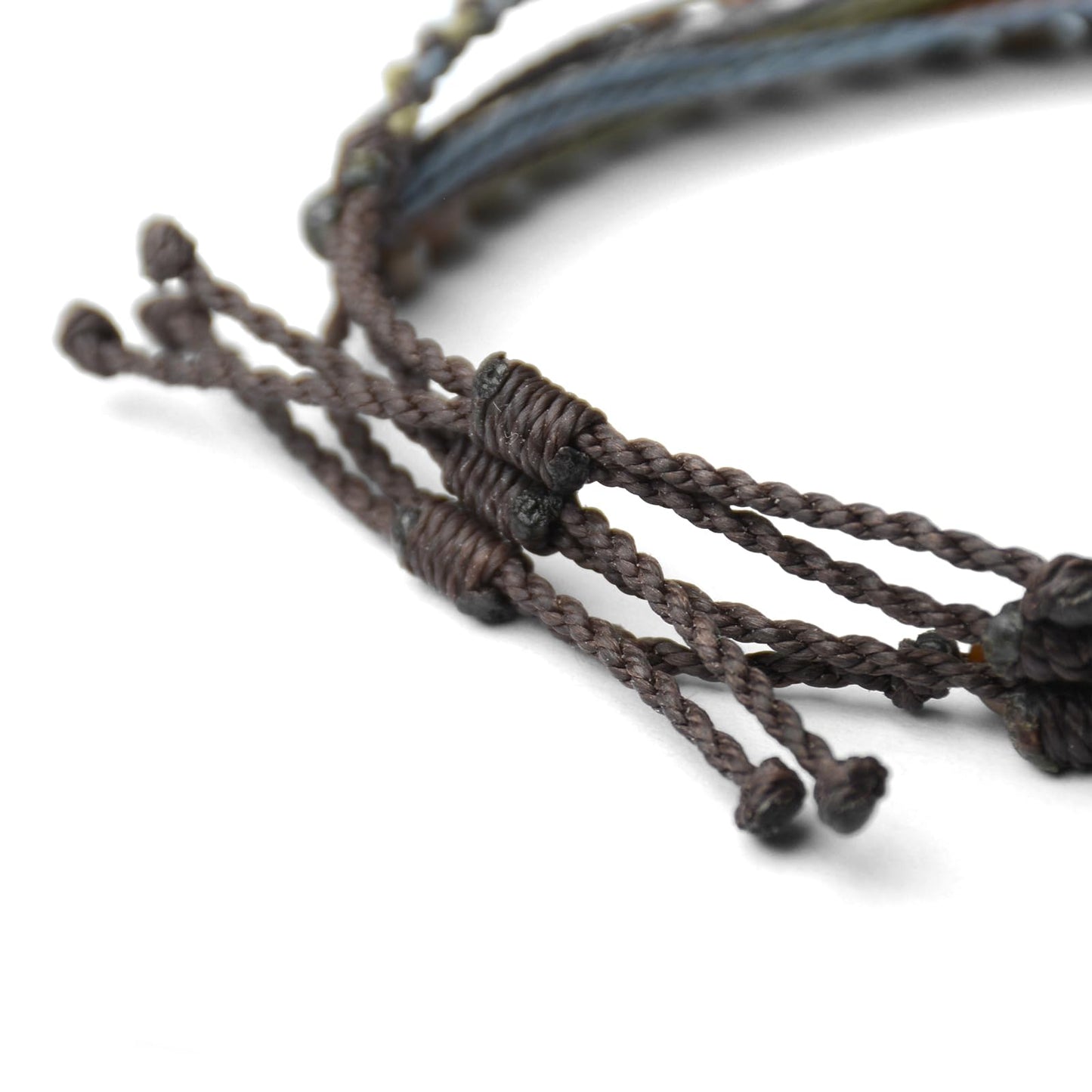 Handmade Natural Stone Beaded Healing Bracelet Gift for Men Adjustable Rope String Bracelet (Picture Jasper（Blue）, Adjustable)