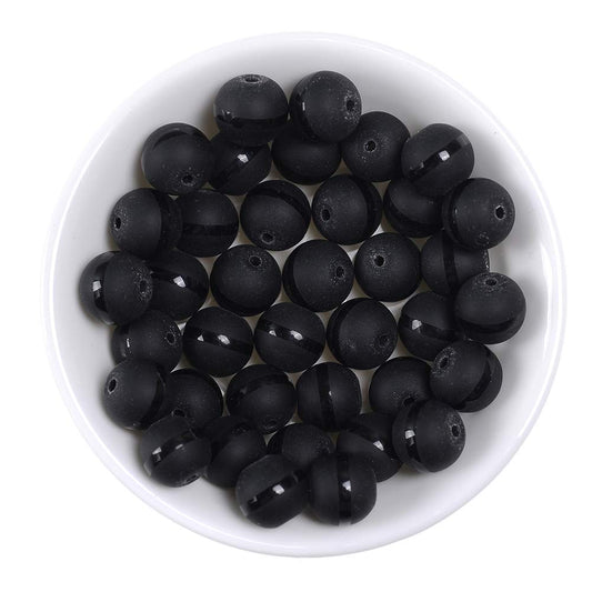 10mm Natural Agate Line Gemstone Round Loose Beads Crystal Stone Bracelet Necklace Accessories Crafts for Jewelry Making DIY,1 Strand 15"