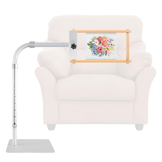 JYPGQRT Upgraded Adjustable Workstand Fit for Lowery with Side Clamp,Adjustable Rotating Needlepoint Workstand, Heavy Duty Metal, Fits Q-Snap
