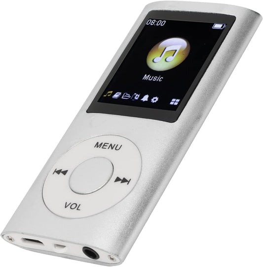 ASHATA 64G MP3 1.8 Inch MP3 MP3 Player, Screen Music Player for Sports Studying, Support WMA FLAC APE AAC OGG