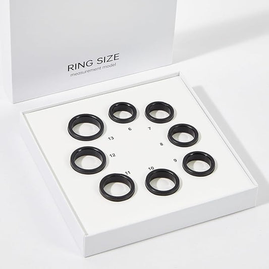 Smart Health Rings for Women Men, Fitness Tracker with Heart Rate, Blood Oxygen, HRV, Sleep Tracker, Step Tracker, No Subscription Fee, IP68 Waterproof Smart Ring (Only Ring Sizing Kit)