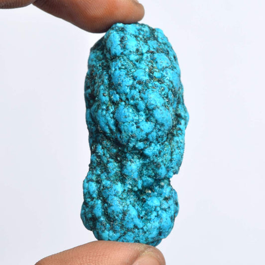 GEMHUB Genuine Blue Turquoise Gem 180.00 Ct Certified Natural Blue Turquoise, Uncut Rough Healing Crystal Gem