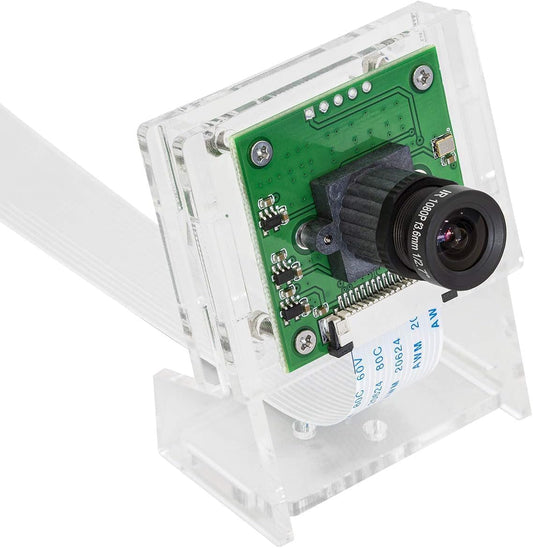 Arducam OV5647 M12 5/4/3/3 for Raspberry Pi Camera Module with Case, Sensor Adjustable and Interchangeable Lens Board