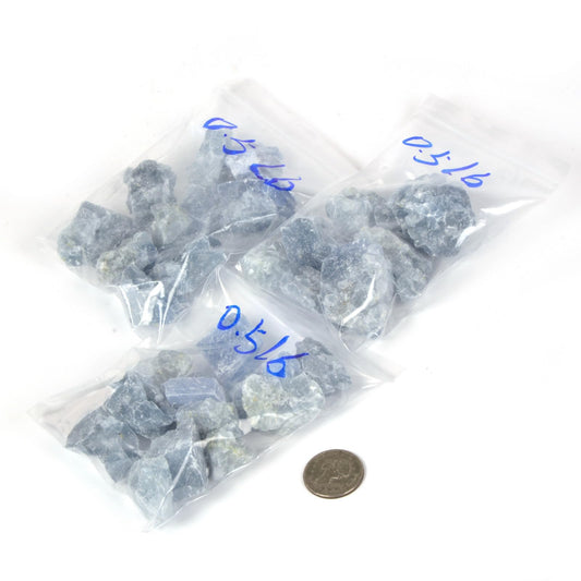 Justinstones 1/2LB Large Raw Celestite Natural Crystal Healing Stones Rock Collection