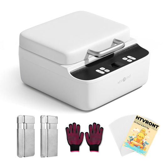 HTVRONT Phone Case Heat Press Machine Compatible with iPhone & Android - Vacuum Heat Press H17 for Phone Cases- Sublimation Press for Custom Phone Case, Badges, Coasters, Includes Film & Fixture
