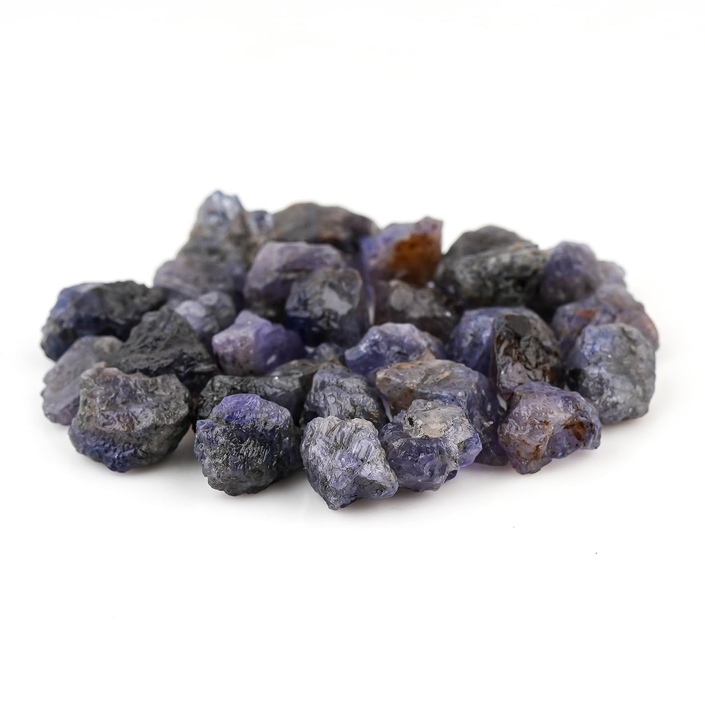 ColouredRocks 100 carats Tanzanite Crystals, Raw Stones, Rough Gemstones, Jewelry Making Supply, Cabbing, Polishing, Cutting, DIY, Crafts (28-32pcs) (6-10mm)