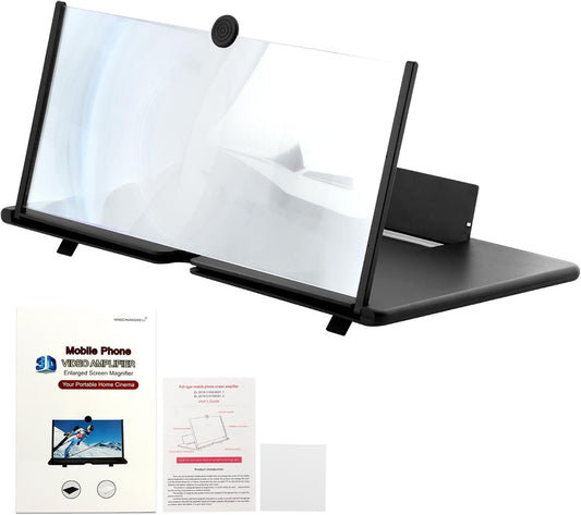 Bibabala Amplifier,3D Gaming(Size:18") Screen Magnifier HD Mobile Phone Magnifier Projector Screen