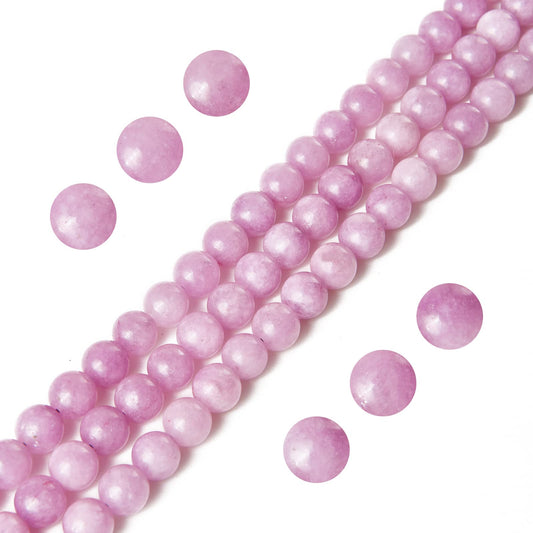 100pcs 10mm Kunzite Beads Natural Gemstone Beads Round Loose Beads for Jewelry Making