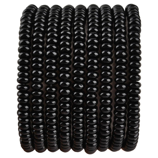 170pcs 4x2mm Natural Black Onyx Disk Rondelle Spacer Agate Stone Semi Precious Gemstone Loose Beads for Jewelry Making 15 Inch