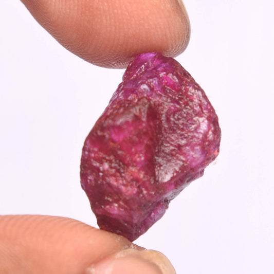 Loose Rough Ruby Gemstone 14.00 Genuine Untreated Ruby Gemstone Crystal Certfied Ruby Loose Gemstone