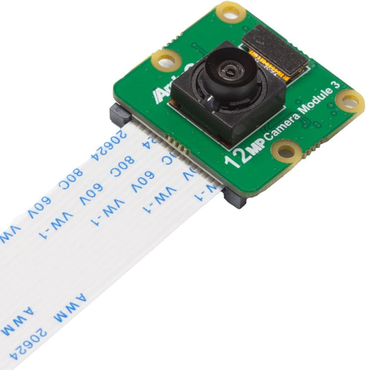 Arducam 3, 12MP IMX708 102(H) 5, 4/4B, 3/2/Zero for Raspberry Pi Camera Module Wide Angle Fixed Focus HDR Camera