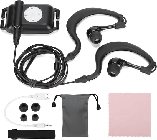 Zunate IPX8 MP3 8-10 MP3/WMA 4GB Swimming, Player with Headphone, Sport Swim Music Player Hours Music Playback, Music