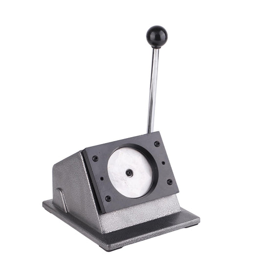Taddien Round Badge Maker, Round Die Cutter for DIY Button Making and Scrapeboards Cardstocks Cutting, Cutter for Paper Leather PVC Cards, 86mm (3.39in) Cut Size for 75mm Buttons