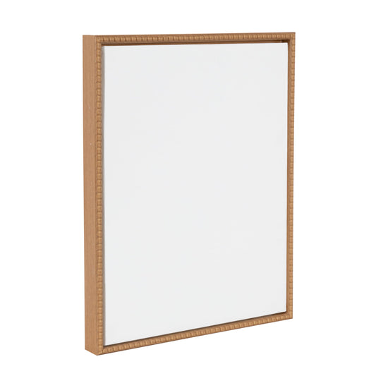 Kate and Laurel Sylvie Blank Framed Canvas Wall Art, 16x20 Natural Beaded, Vintage Modern Empty Canvas for Paint-Your-Own Art, Ready to Paint Premium Canvas Already Framed