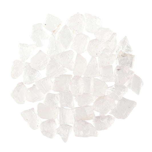 CRYSTALINES 100cts, Wholesale Natural Raw Petalite Gemstone, UV Reactive Rough Stone, Bulk Loose Supplies-DIY Craft-Jewelry Making, Minerals Healing Crystals, Birthstone, Gem Collection, 45-50pcs